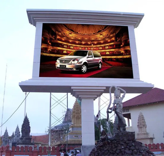 hd led tv large display screen digital billboard guangdong  outdoor p5 led video wall
