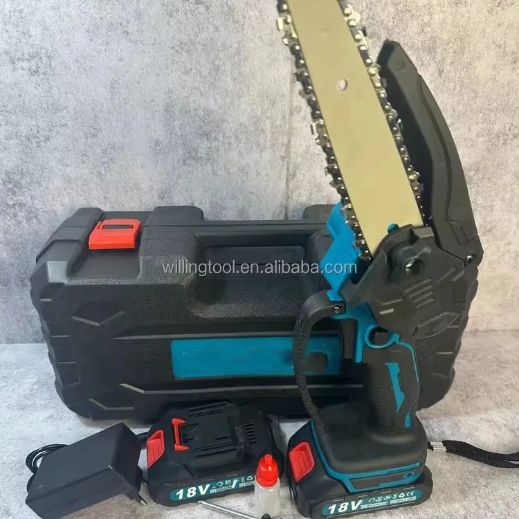 4 inch 6 Inch  21v Brushless Portable Chain Saw Mini Cordless Chainsaw for Tree Pruning Gardening Branch Wood Cutting