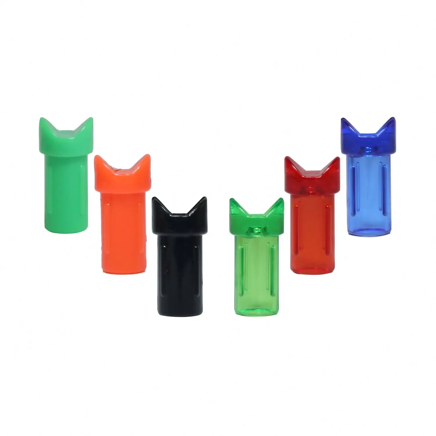 6 Colors Arrow Half-moon Insert Nocks ID 7.6mm/0.300 Inch Archery Arrow Accessories Knocks for Crossbow Bolts