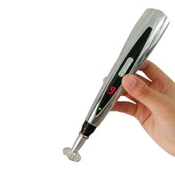 USB Rechargeable Acupuncture Meridian Point Pen Automatic Find Acupressure Therapy Massage Pen