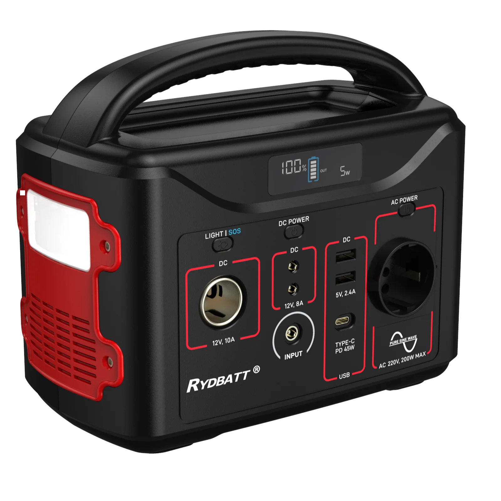 300Wh на открытом воздухе портативная электростанция солнечной энергии работающего постоянном токе 12 В в 110 переменного тока выход USB порт светодиодный домашний аварийный источник питания