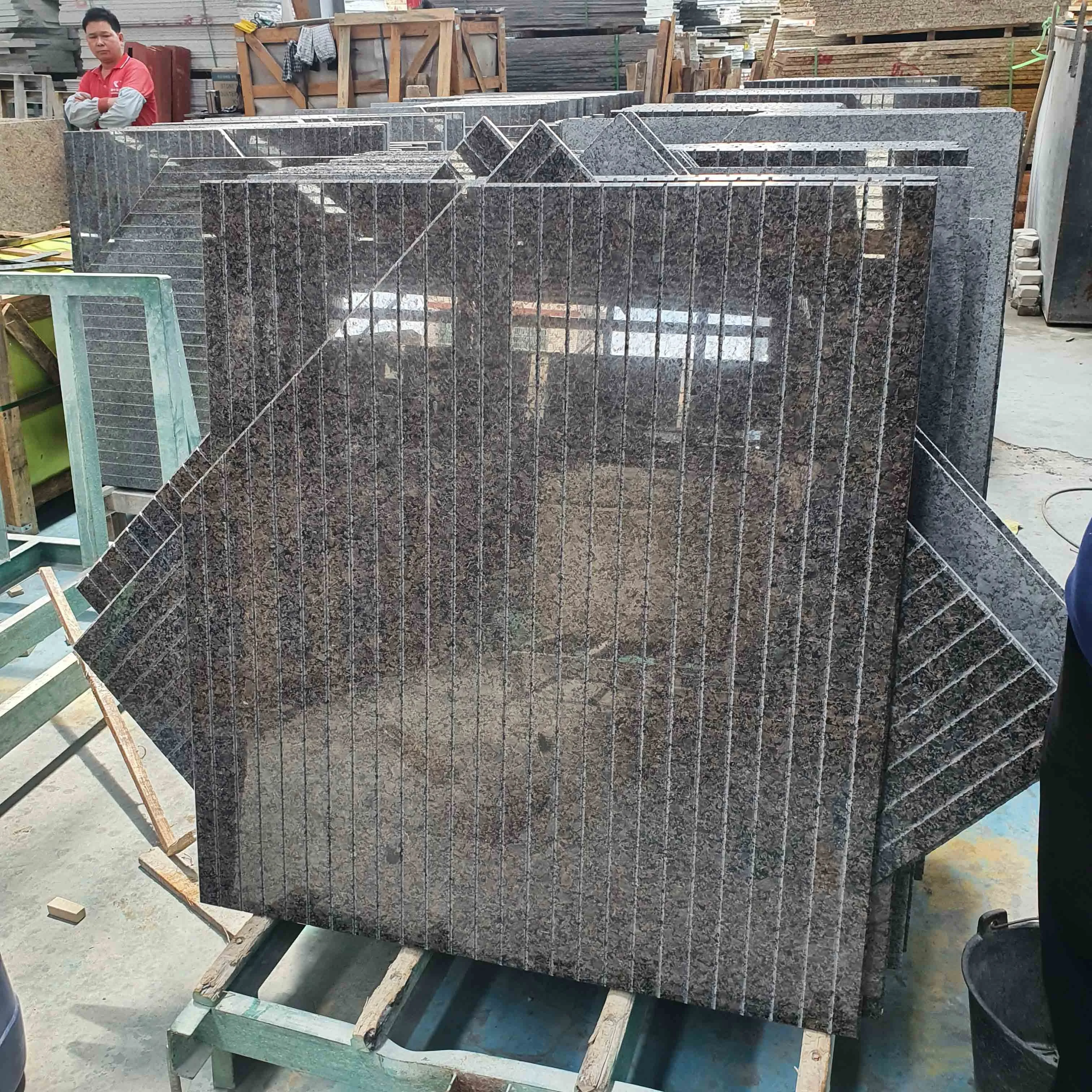 Natural Stone Customized Solid Surface Bathroom Rectangle Granite Shower Base Trays