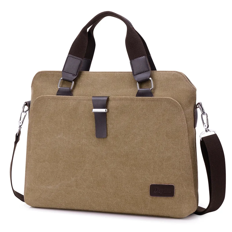 2024 Simple design hard shape canvas laptop bag computer case laptop handbag bag