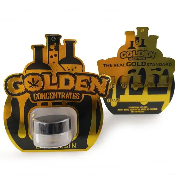 
C Glass 5mL Round Child Resistant ASTM Concentrate Jars 