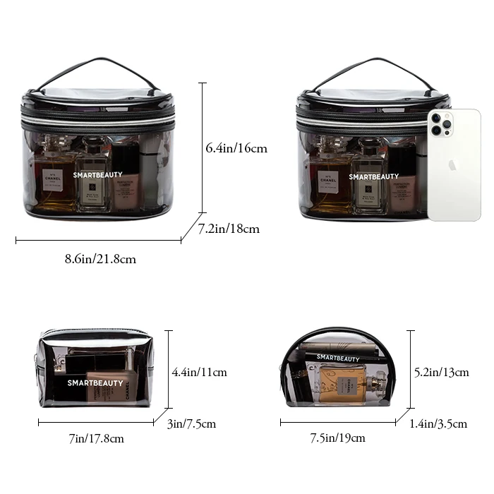 Waterproof Skincare Bag Custom Makeup Pouch Bag Travel Makeup Toiletry Bag