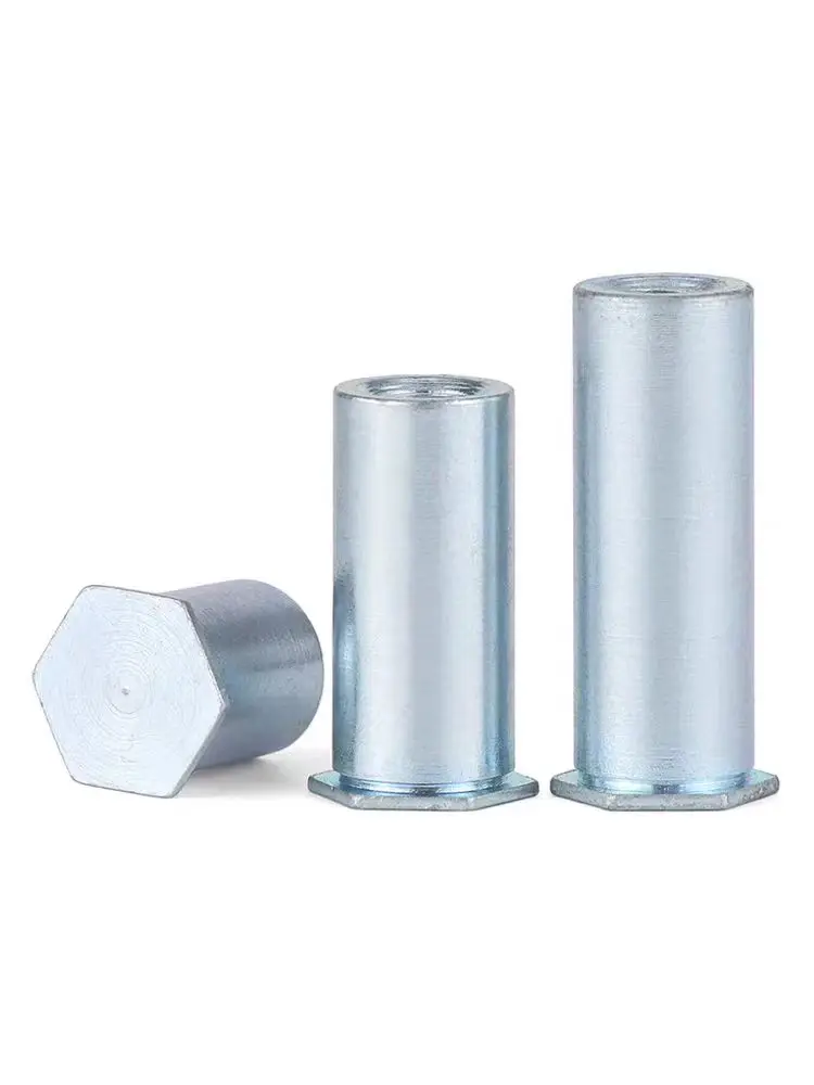 Blue and White Zinc Blind Hole Studs Rivets and Nuts Column Screws Product Category