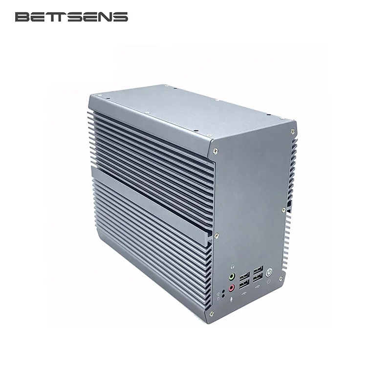 PCIE X16 , PCIE X4 slot dual PCI slot industrial embedded box mini pc Cheapest J1900 i5 6200  dual LAN