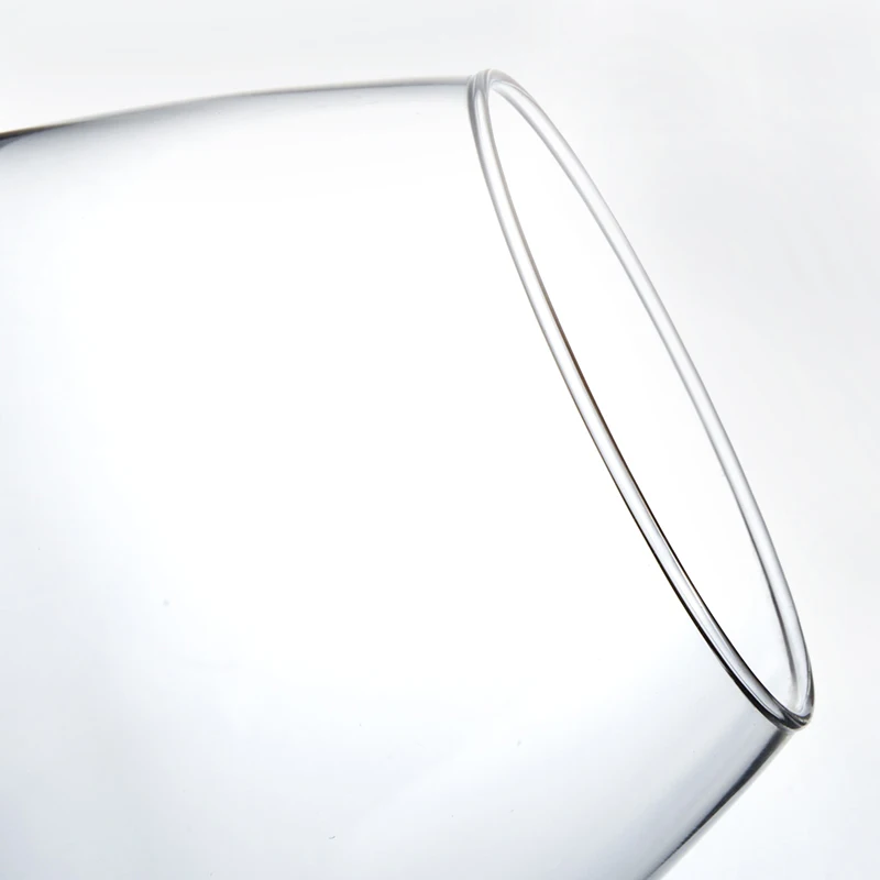 Guangzhou Factory Price Drinkware Clear Cup Long Stem Goblet Glass