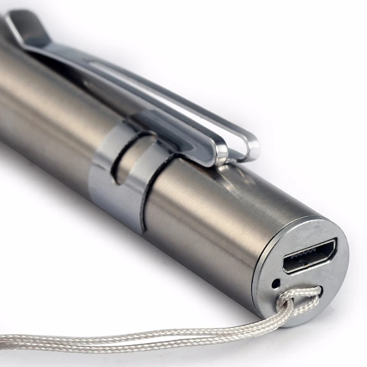 doctor promotional gifts pen clip pocket kids mini bulk led keychain flat led cheap flashlight with usb charger rechargeable