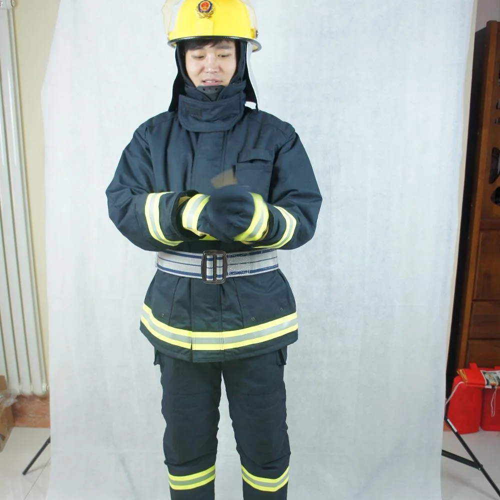 EN certified Fire Retardant Suit  and Marine fire fighting protection suit contra incendios mono fuego traje de hombre