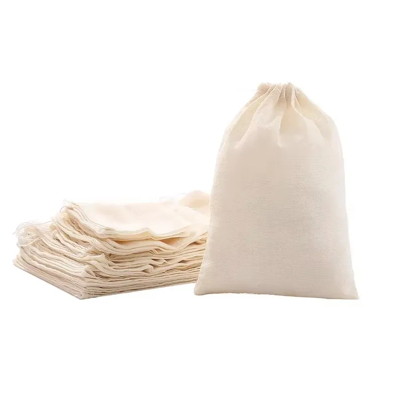 Cotton Drawstring Closure Party Favor Bags Drawstring Cotton Gift Bags