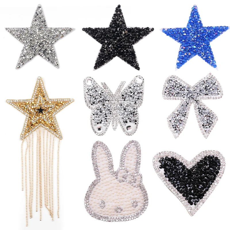 New Star Pearl Package Patch Ironing Applique Clothes Decoration Sewing Patch Clothes Bag Trousers And Shoes