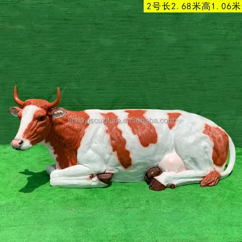 Статуэтка из стекловолокна с изображением крупных животных 3 D в натуральную величину