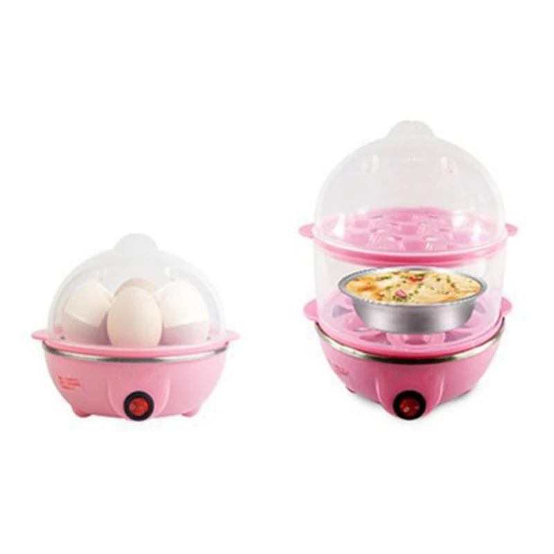 Многофункциональный двухслойный Электрический котел для яиц, бытовая кухонная утварь для приготовления пищи, посуда, пароварка для яиц, сканер