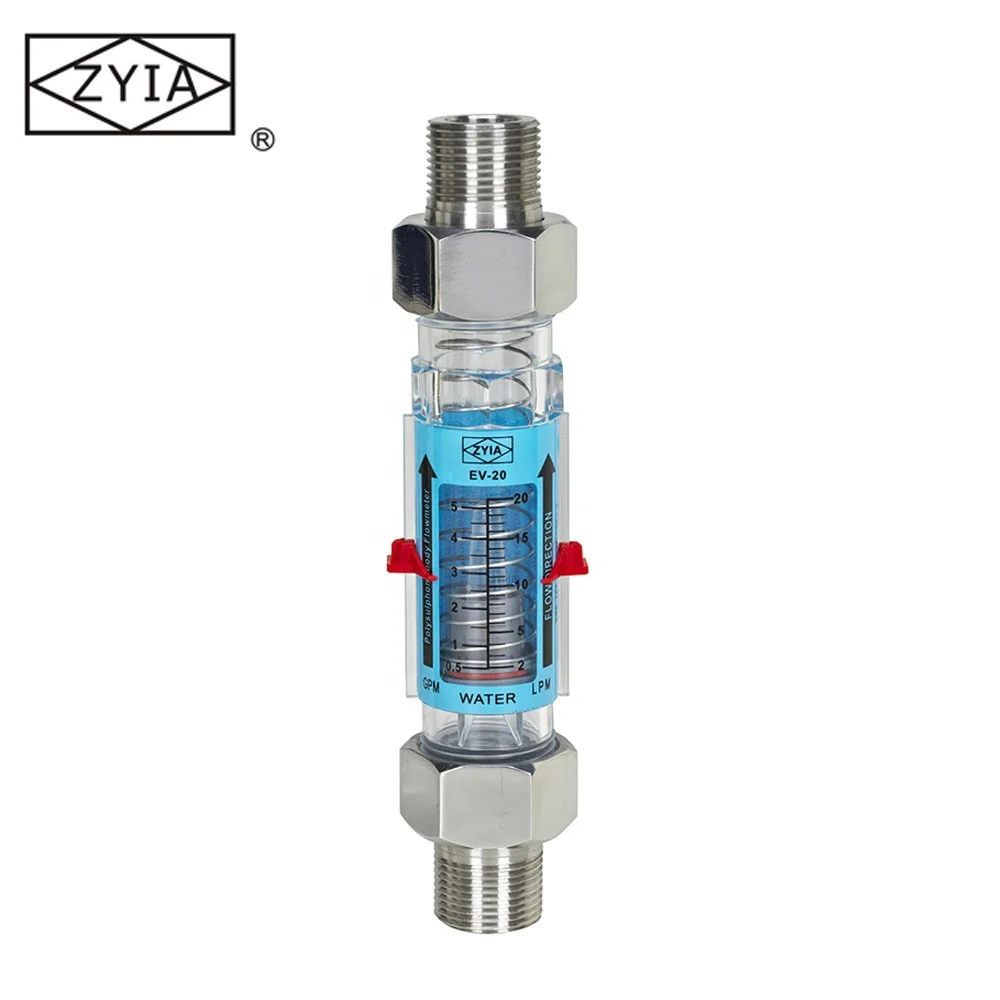 High performance easy view inline plastic tube type water flowmeter ( Any Positon Installation)