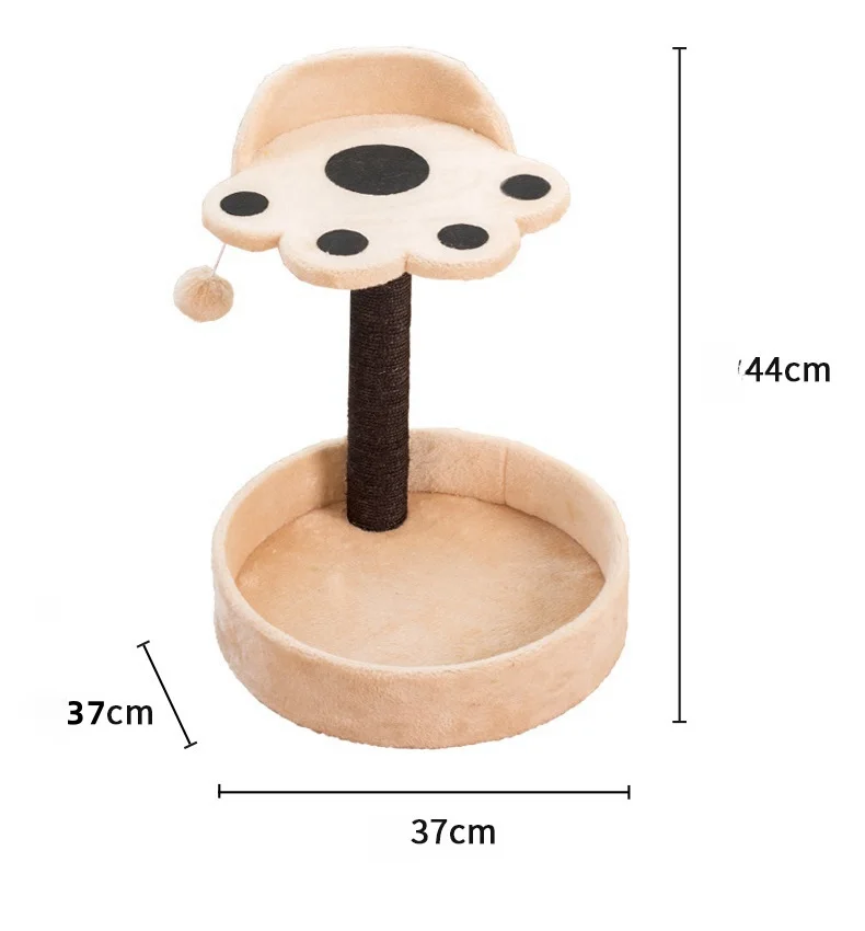 Sisal Cat Scratching Post Cat Nest Integrated Vertical Cat Climbing Frame With Not Shed Crumbs