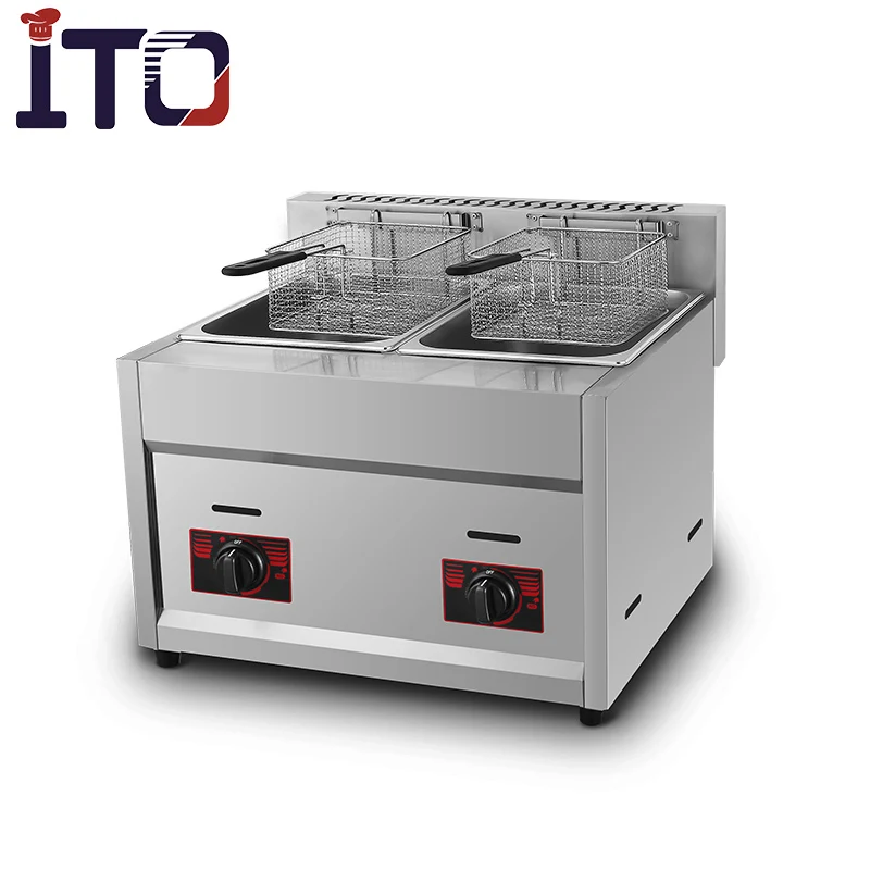 Gas Potato Crisp Chips Fryer Machine