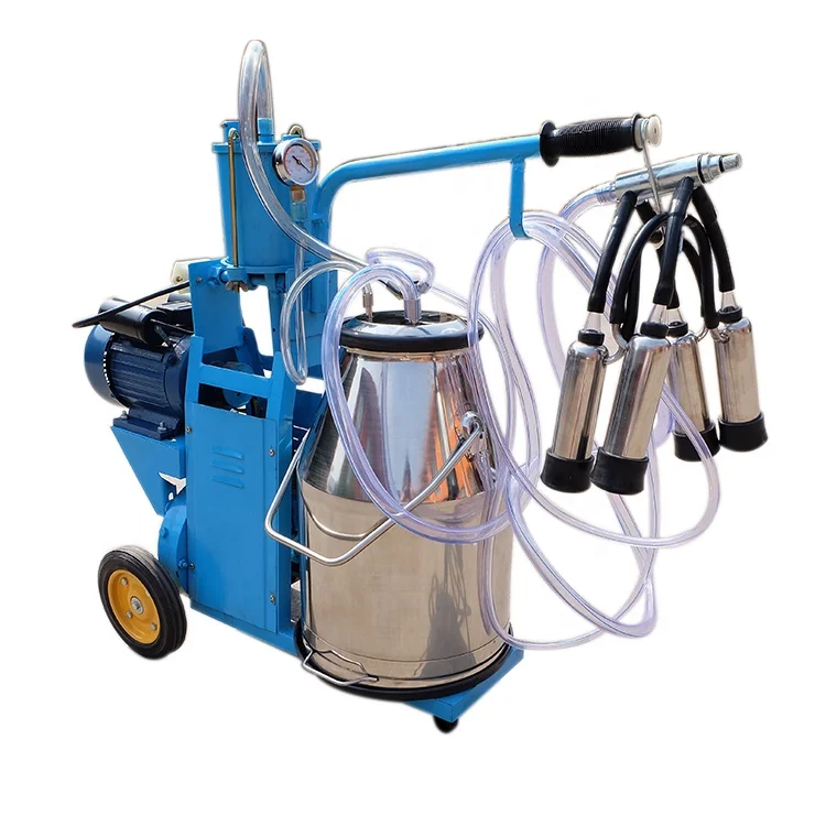 animal electric dairy small vacuum pump single portable cow milking machine