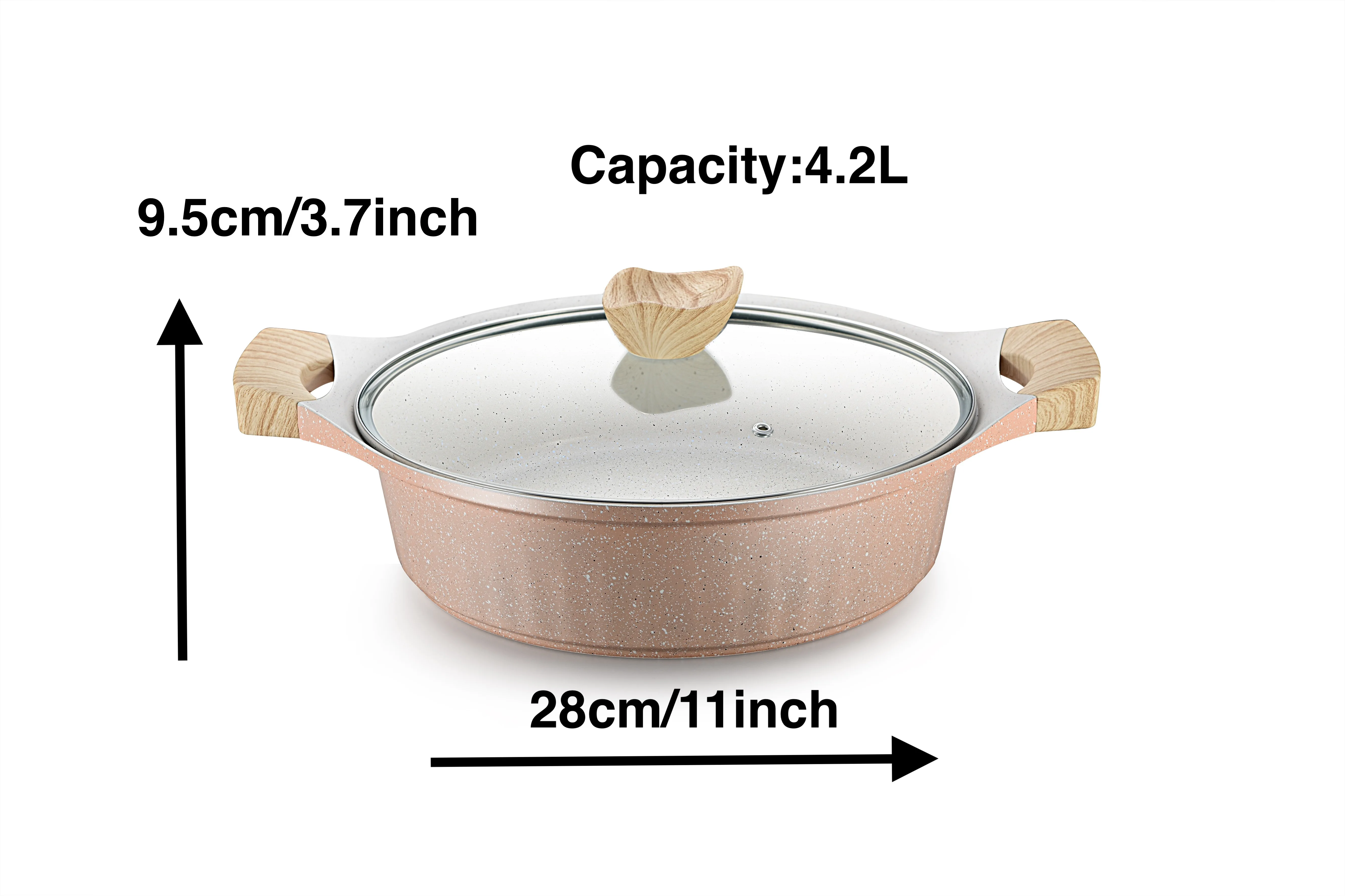 Fast Delivery Soup Pots Non-Stick Kitchen Cookware Sets Cooking Pot Casting Aluminium Pot With Lid