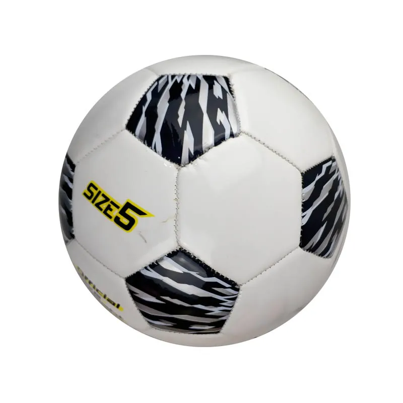 
new product release black and white pvc football soccer ball size 5 machine stitched 