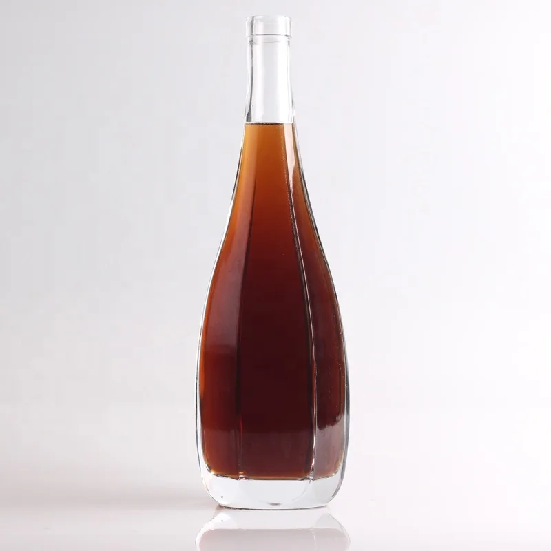 Hot transparent Wholesale empty liquor rum gin spirits vodka 750ml glass tequila bottles with cork