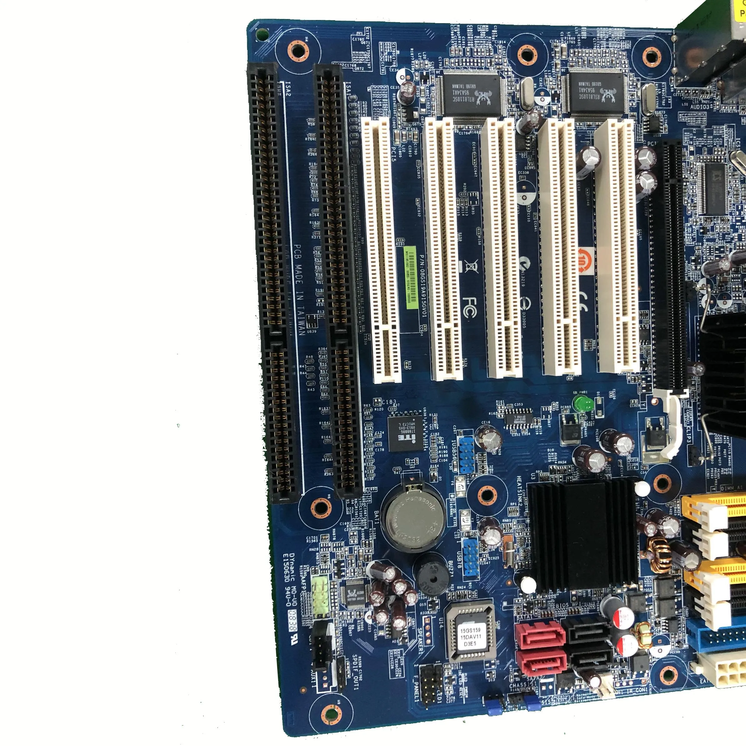 I915GV-INA with  2 ISA slot  5 PCI slot ATX industrial motherboard  LGA 775 socket  2 Gbe LAN  winxp win2000 win7 system