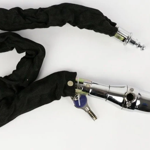 Factory supplier zinc alloy waterproof motorcycle bicycle lock chain alarm lock