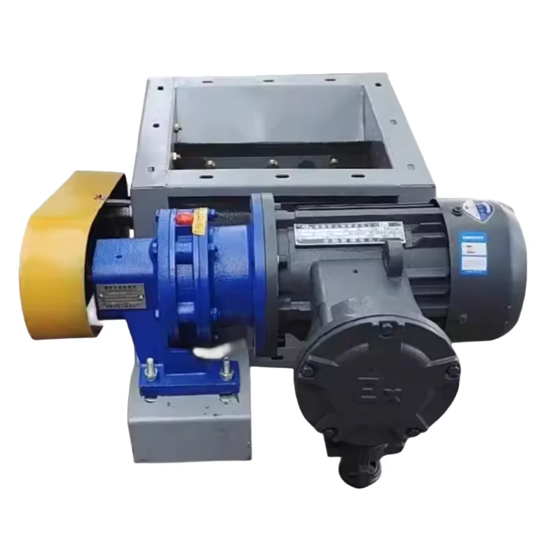 Woodworking central dust collector star unloader electric discharge device explosion-proof air lock ash discharge rotary valve