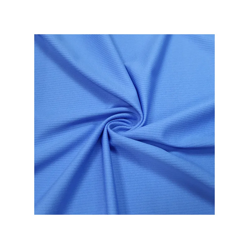 
19% Lycra + 81% Polyester Biodegradable Ribbed Lycra Elastic Fabric 