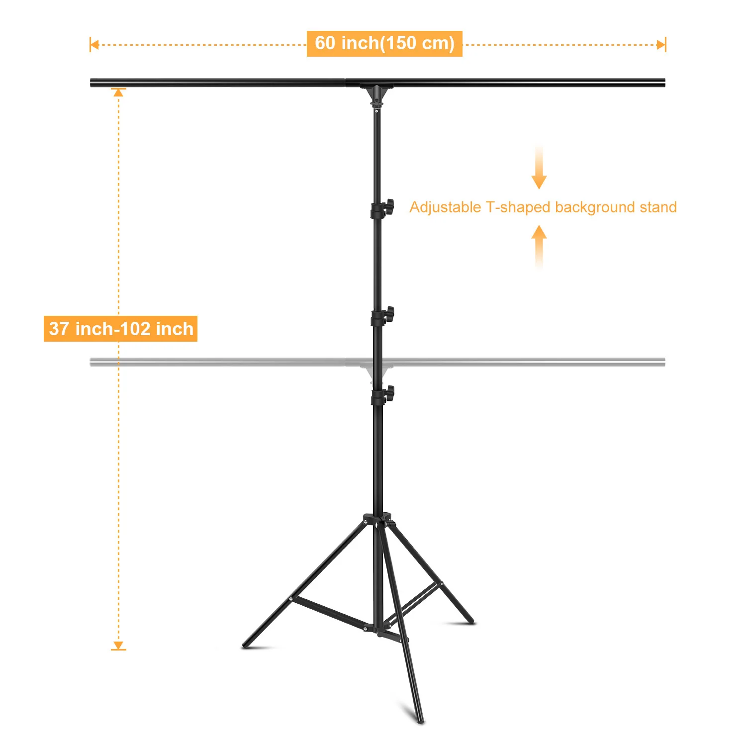 photo shoot equipment props T- Frame Light Stand Studio frame board bracket PVC gradient paper background cloth frame host