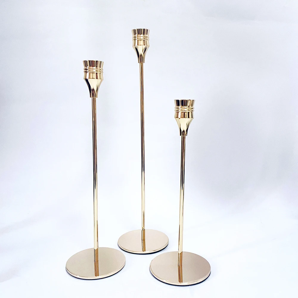 Modern Wedding Decorative Candlesticks Stand Metal Luxury Candle holder for Home Decor