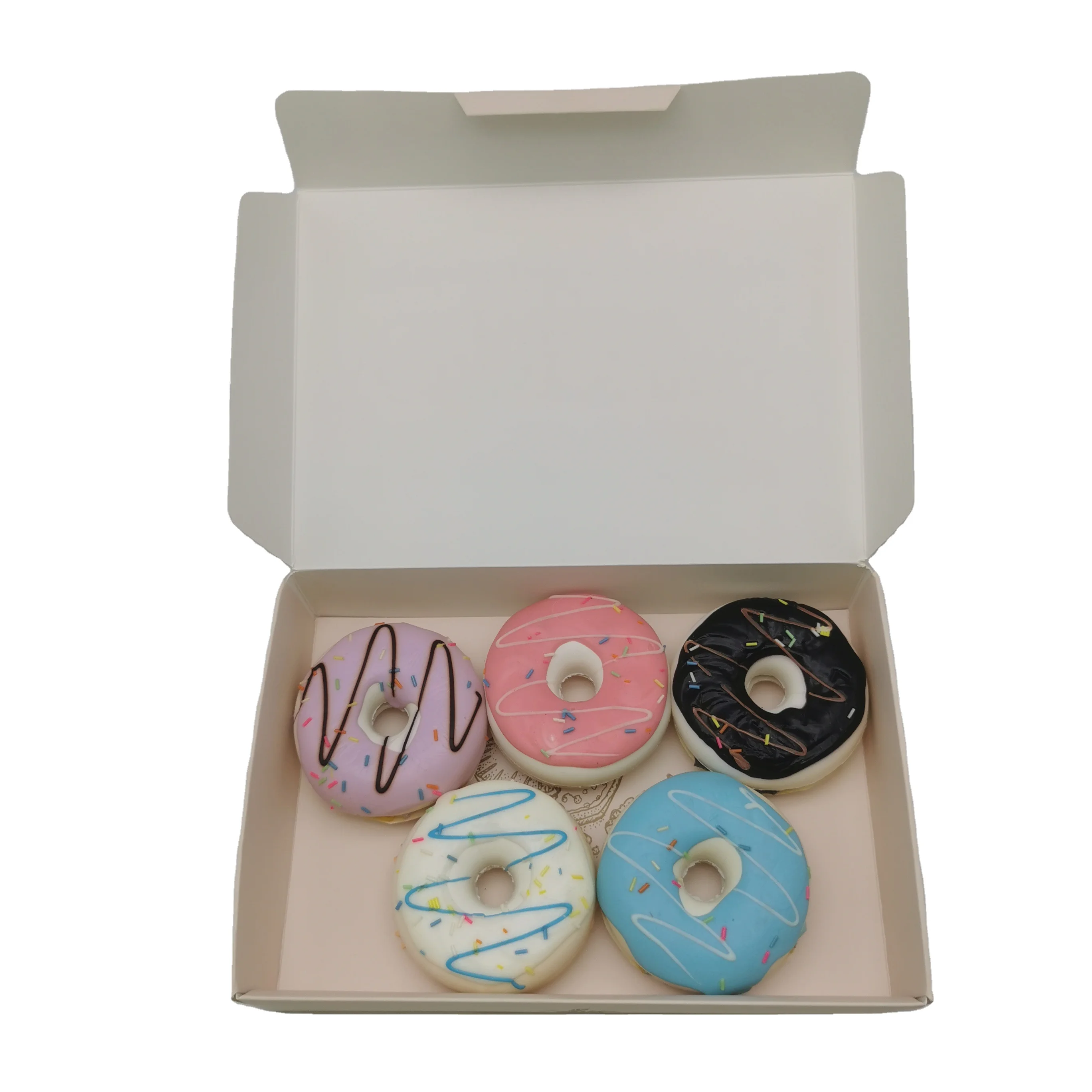 custom donuts cookie pie breads cake box packaging with customized size design