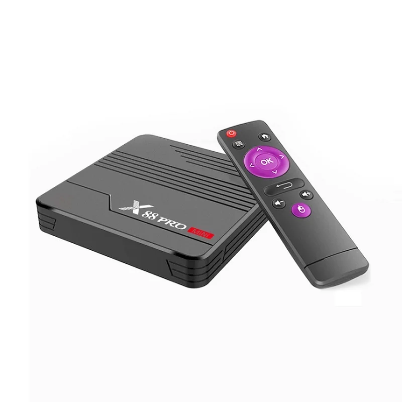 
Cheapest S905x3 Android Tv Box X88 Pro Mini 2GB Ram 16GB Rom 2.4G Wifi 8k Android 9.0 Smart Tv Box 