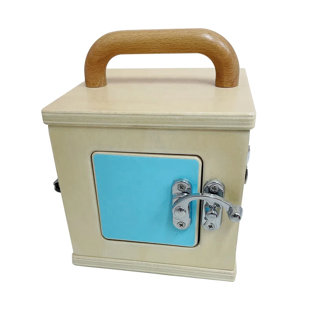 Деревянный замок Монтессори для малышей, игрушка, интеллектуальная развивающая игрушка, деревянный замок