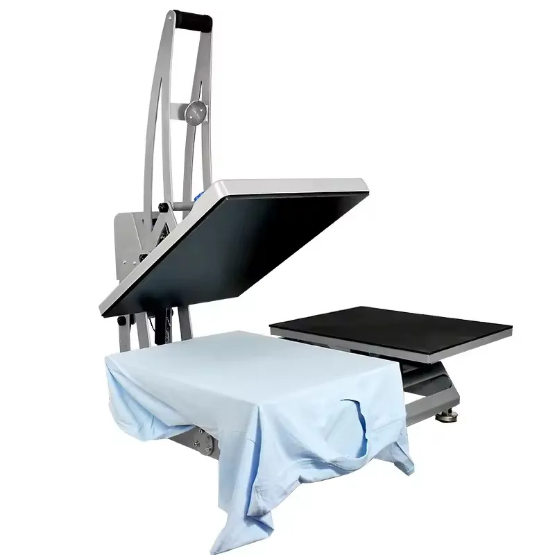 40x60cm Semi-Auto Magnetic Double Station Sublimation T-shirt Heat Press Machine For Custom Logo/Label/Picture Printing