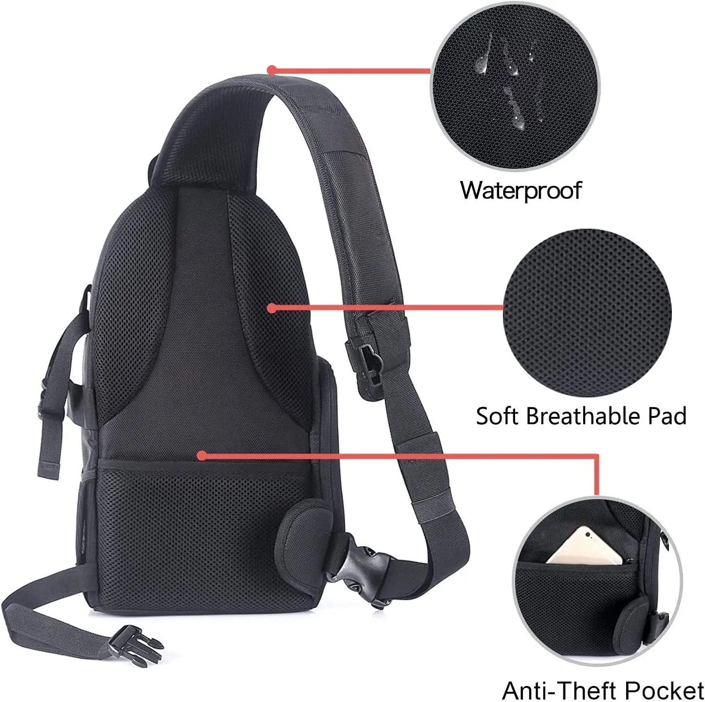 Shockproof Photography Camera Backpack DSLR SLR Mirrorless Case Camera Sling Bag Camera Video Bags