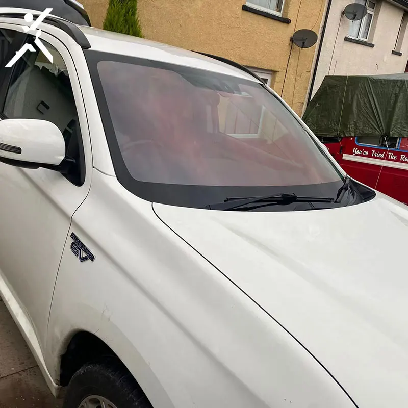 1.52*30M CR70 Sunset Red Chameleon Tint VLT 70% Windscreen Car Window Tint Film Nano Ceramic Solar Car Window Film Tint