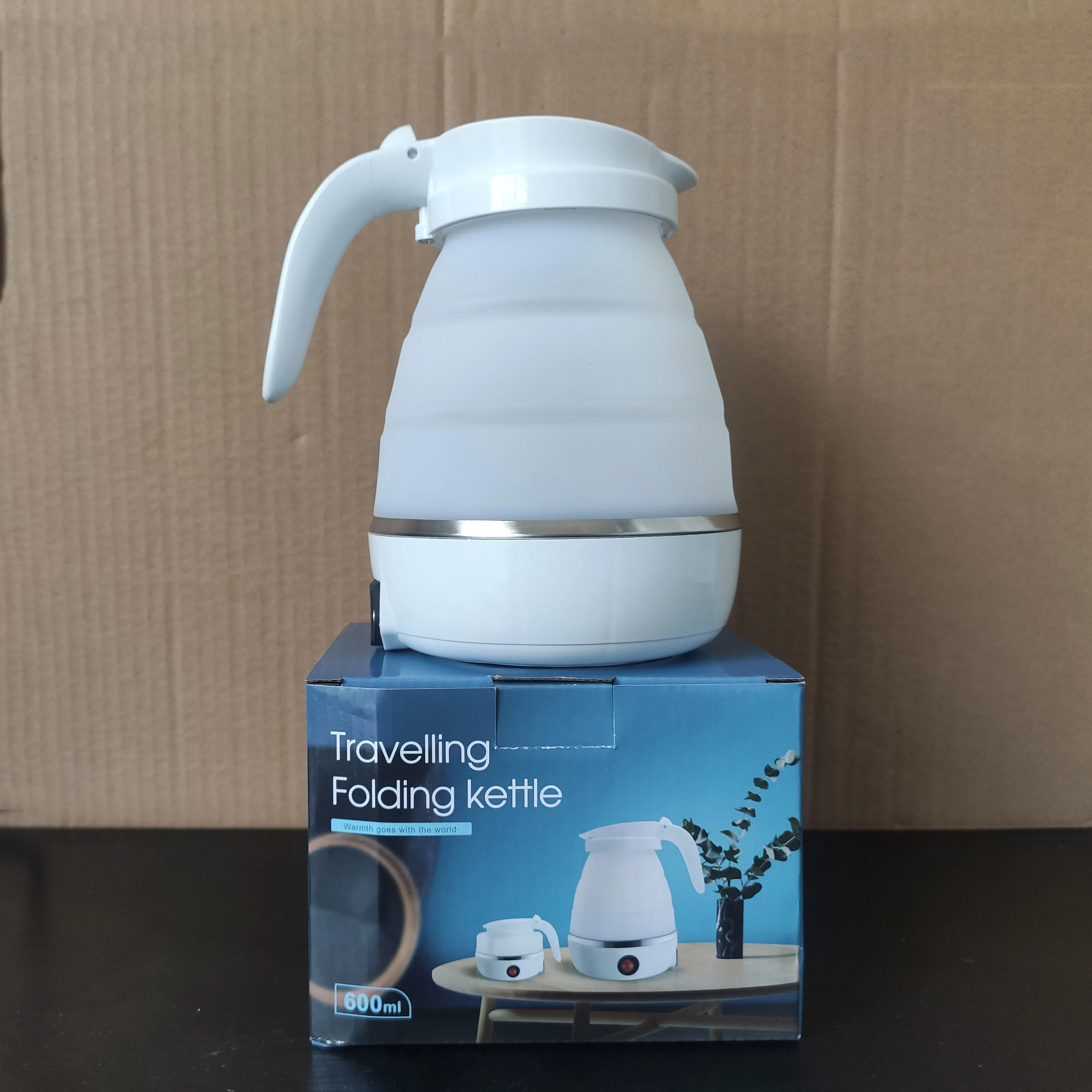 600ml Foldable Portable Kettle Travel 5 Mins Heater To Quickly Electric Kettle Travel Folding Water Bottle