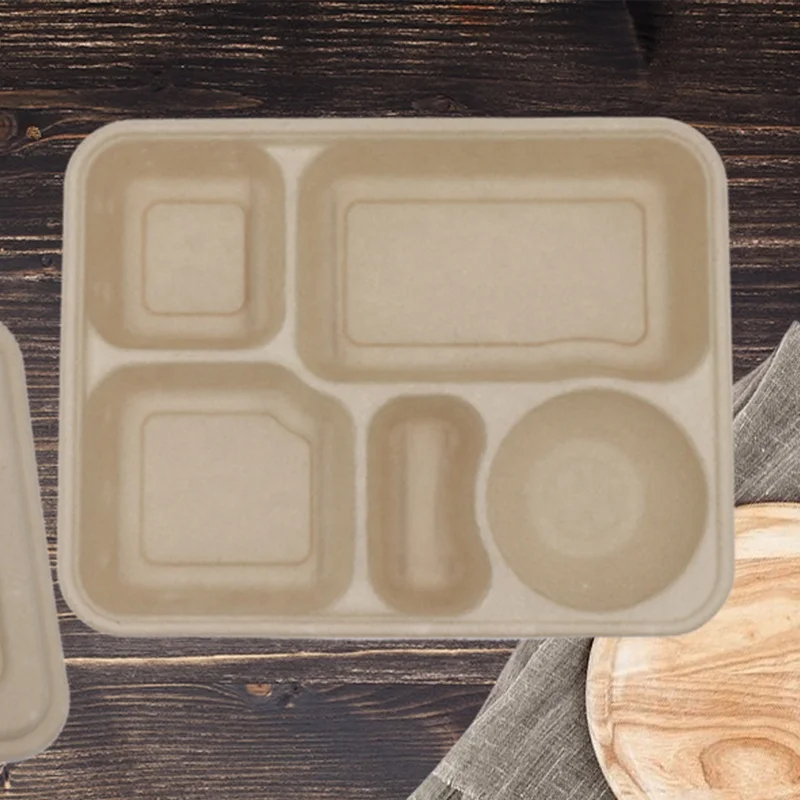 Paper Food Container White Lid Paper Lunch Box Custom Take Out Container Food Box Paper