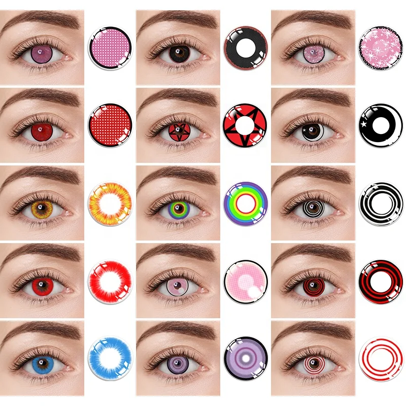 White Black Lens Wholesale Color Contact Lenses For Eye Cosmetics Cosplay Colored Contacts Lens Ghost Zombie