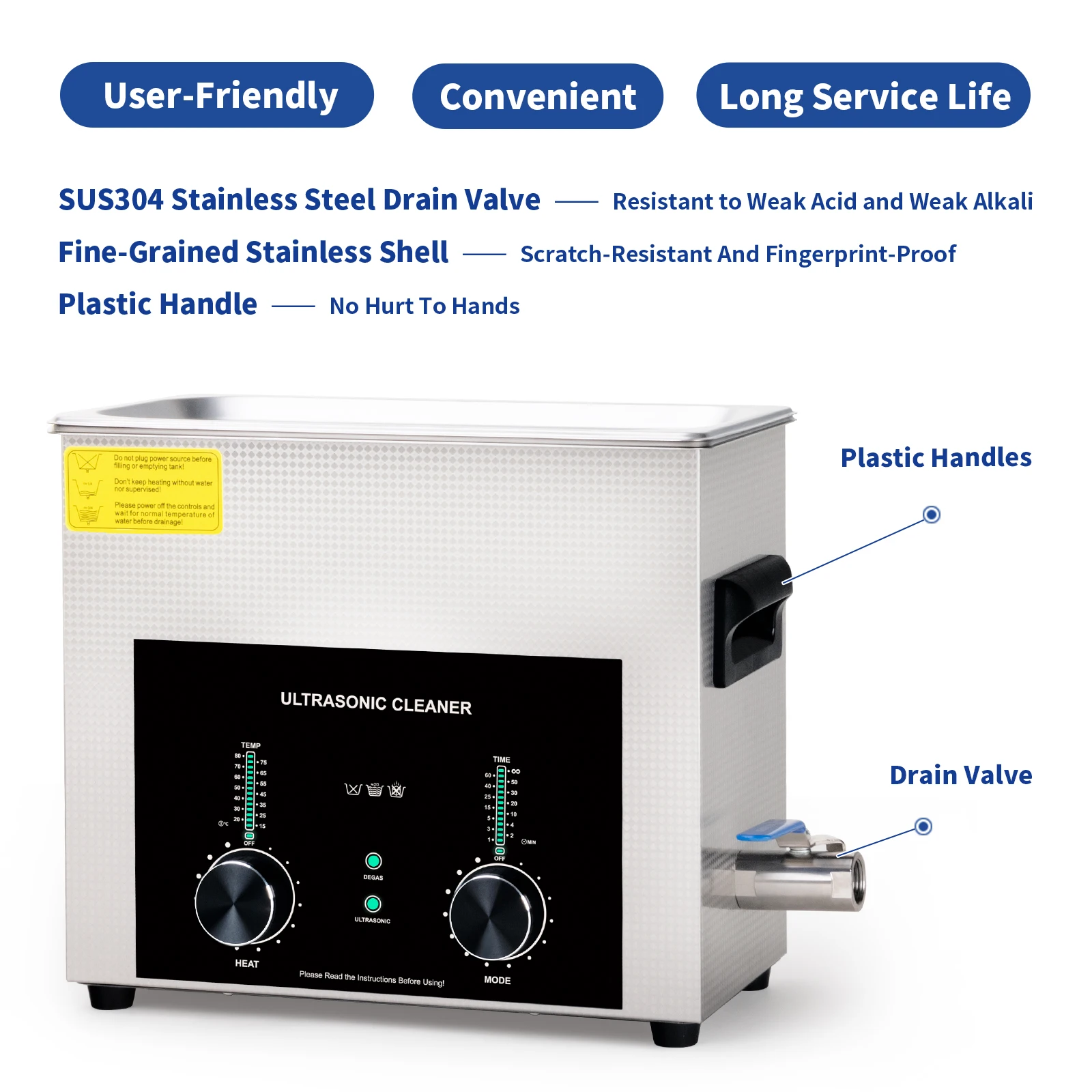 Ultrasonic Cleaner - 6.5L Ultrasonic Carburetor Cleaner,Sonic Cleaner,Ultrasound Gun,Lab Tool,Carburetor,Parts Cleaning Machine