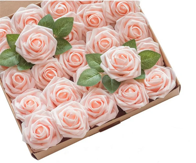 European gift box 8CM artificial rose leaves home flower decoration artificial flower