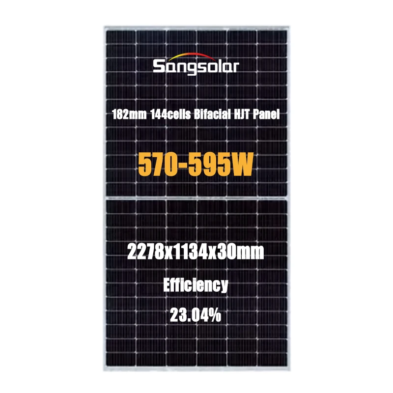 Солнечная панель SANGSolar HJT 570 Вт 575 580 585 590 595 hjt двухфазная солнечная высокоэффективные солнечные модули n-типа