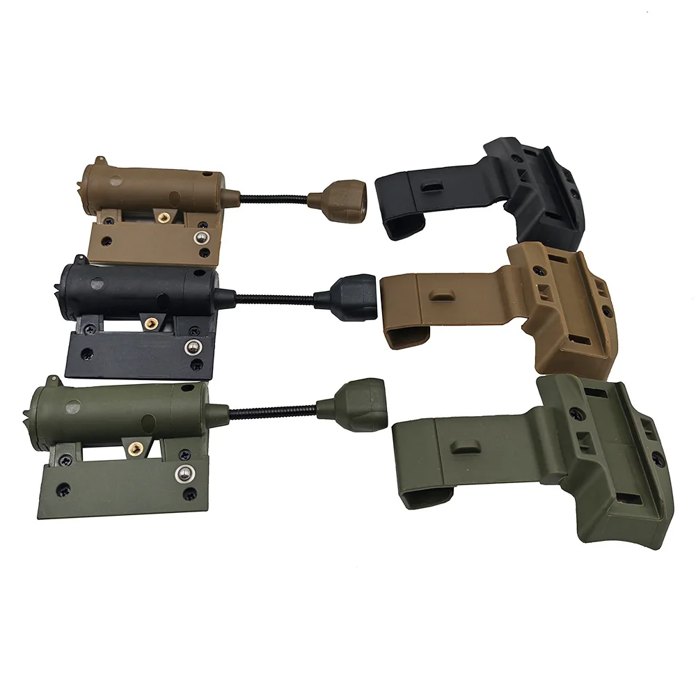 4 Modes Switch for Tactical Helmet ARC Rail Light LED Mini Head Strap MOLLE Vest Laser Lamp Handheld Flashlight MPLS CHARGE