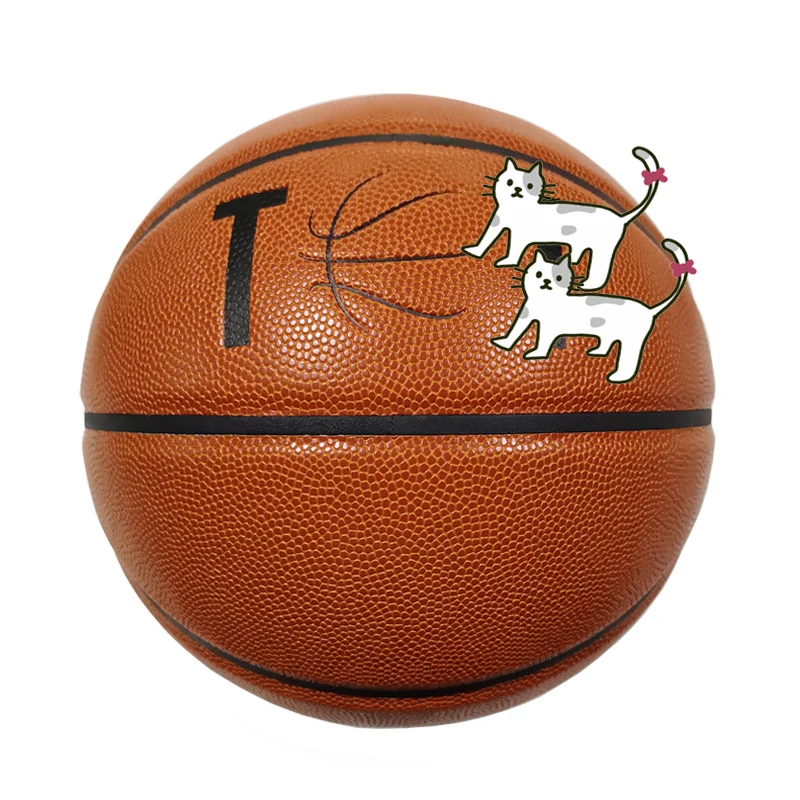 Custom Size 7 Chinese Microfiber Leather Indoor Game ball Basketball