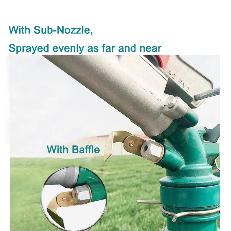 PY40 Rain Gun Mobile Rotary Agricultural Garden Irrigation Sprinkler System Metal Watering & Irrigation