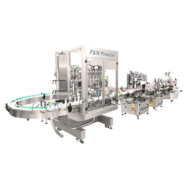 Automatic Honey Fruit Juice Soap Detergent Paste 6 heads Bottle Filling Machine Line