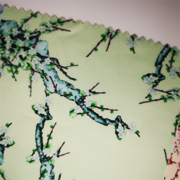 
Customized good quality anti static digital printing polyester fabric 100D four way stretch 