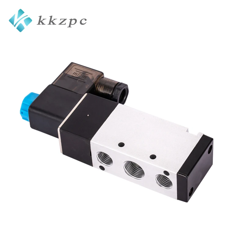 2 Position 5 Way Internal Pilot Electrical Control 3/8' Port Pneumatic Solenoid Valve 4V310-10