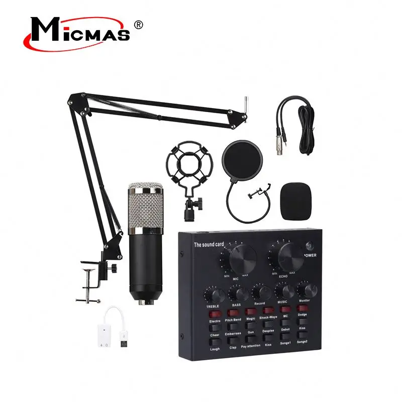
Micmas Hotsale Sound Card Recording Voice Changer Device for Professional Studio Made In China 